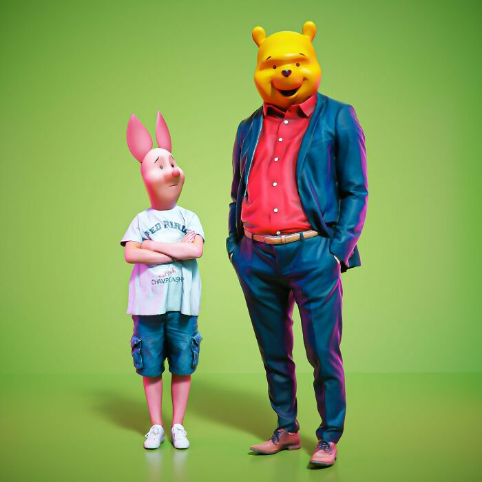 Piglet And Winnie-The-Pooh