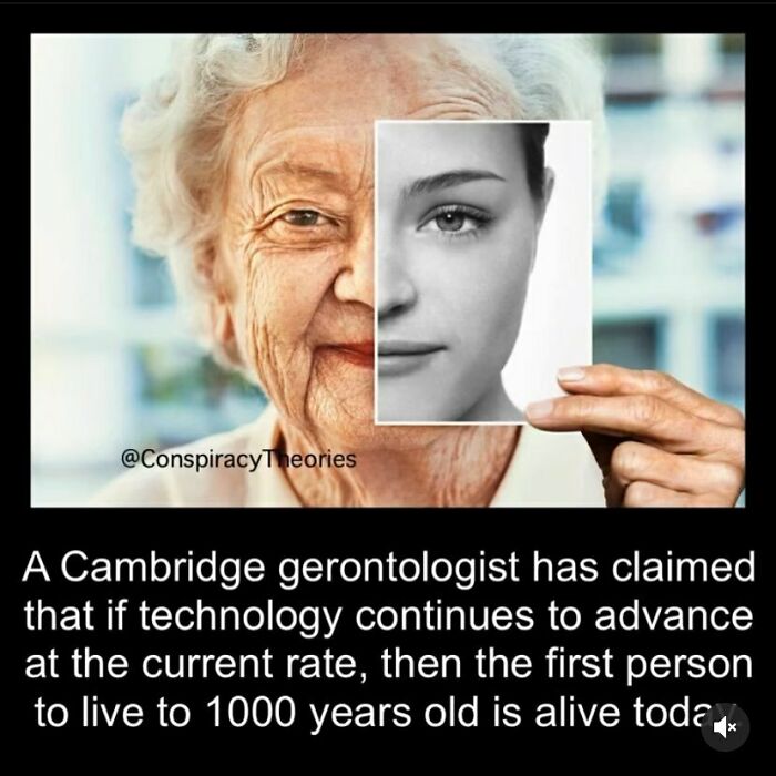 Elderly person holding a photo of a young face symbolizing creepy facts about aging and longevity.