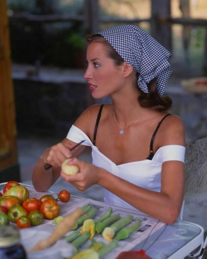 Christy Turlington In Portofino, Beginning Of 1990s