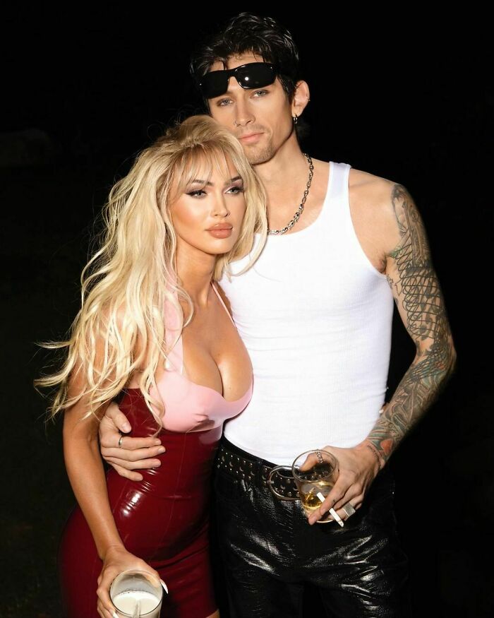 Megan Fox And Machine Gun Kelly Dressed Up As Pamela Anderson And Tommy Lee