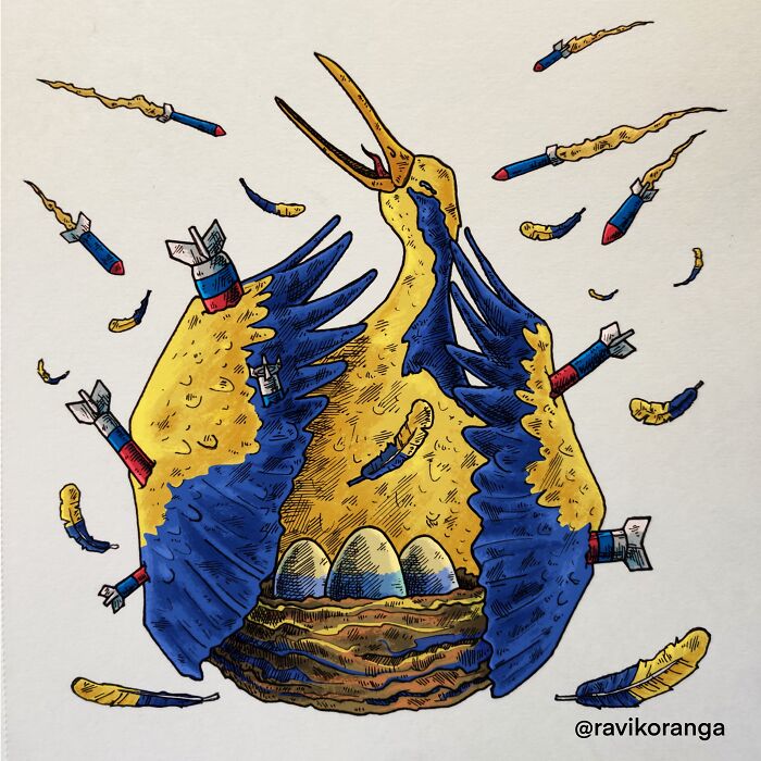 I Created 9 Illustrations About Russia's Invasion Of Ukraine