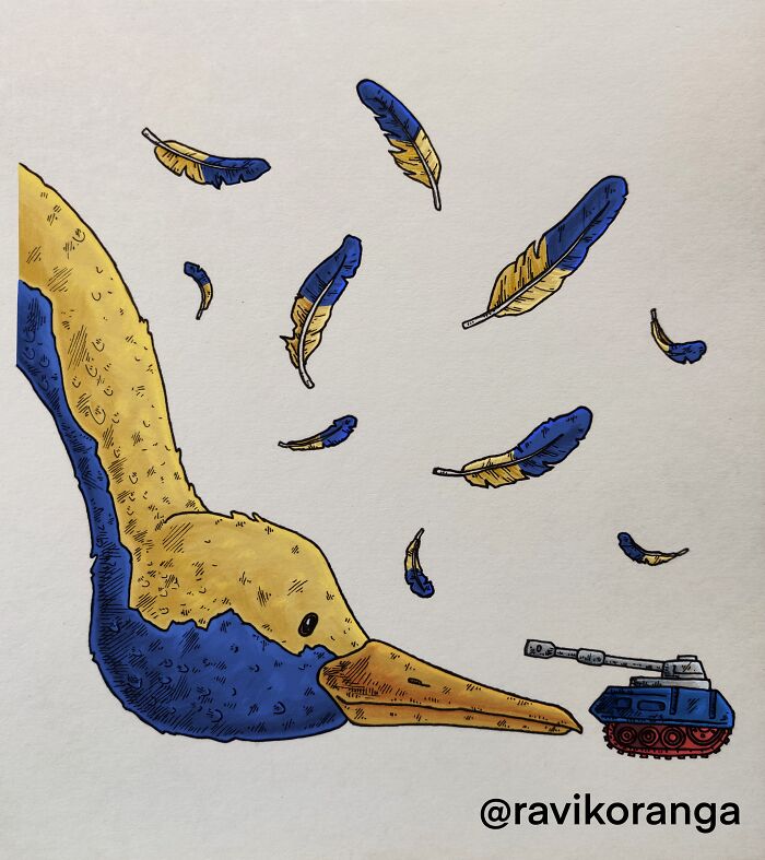 I Created 9 Illustrations About Russia's Invasion Of Ukraine