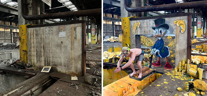 French Artist Continues To Showcase His Brilliant Talent In 3D Graffiti (New Pics)