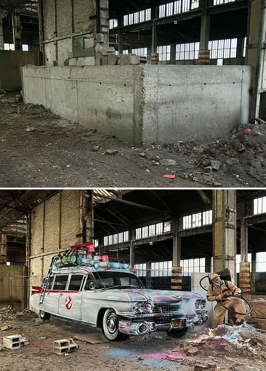 French Artist Continues To Showcase His Brilliant Talent In 3D Graffiti (New Pics)