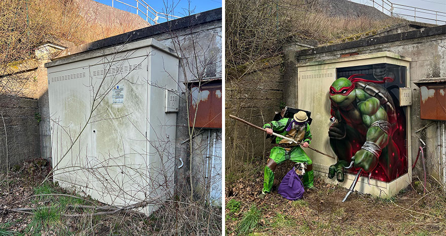 French Artist Continues To Showcase His Brilliant Talent In 3D Graffiti (New Pics)