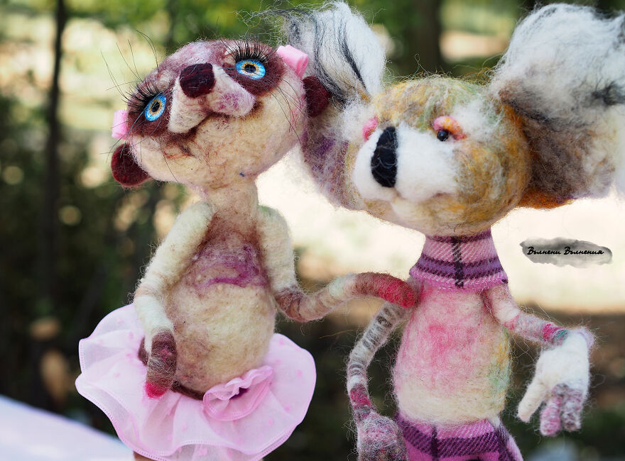 Funny Animals With Personality And Character ... Made Of Wool