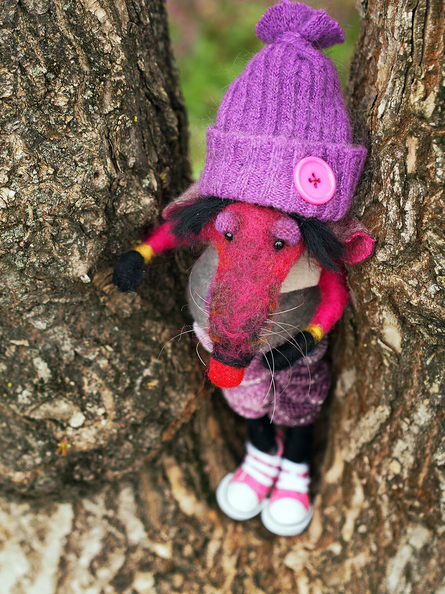 Funny Animals With Personality And Character ... Made Of Wool