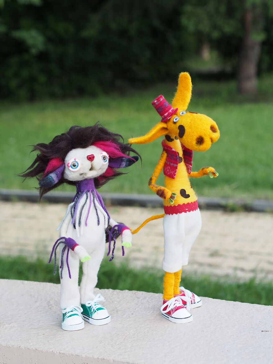 Funny Animals With Personality And Character ... Made Of Wool