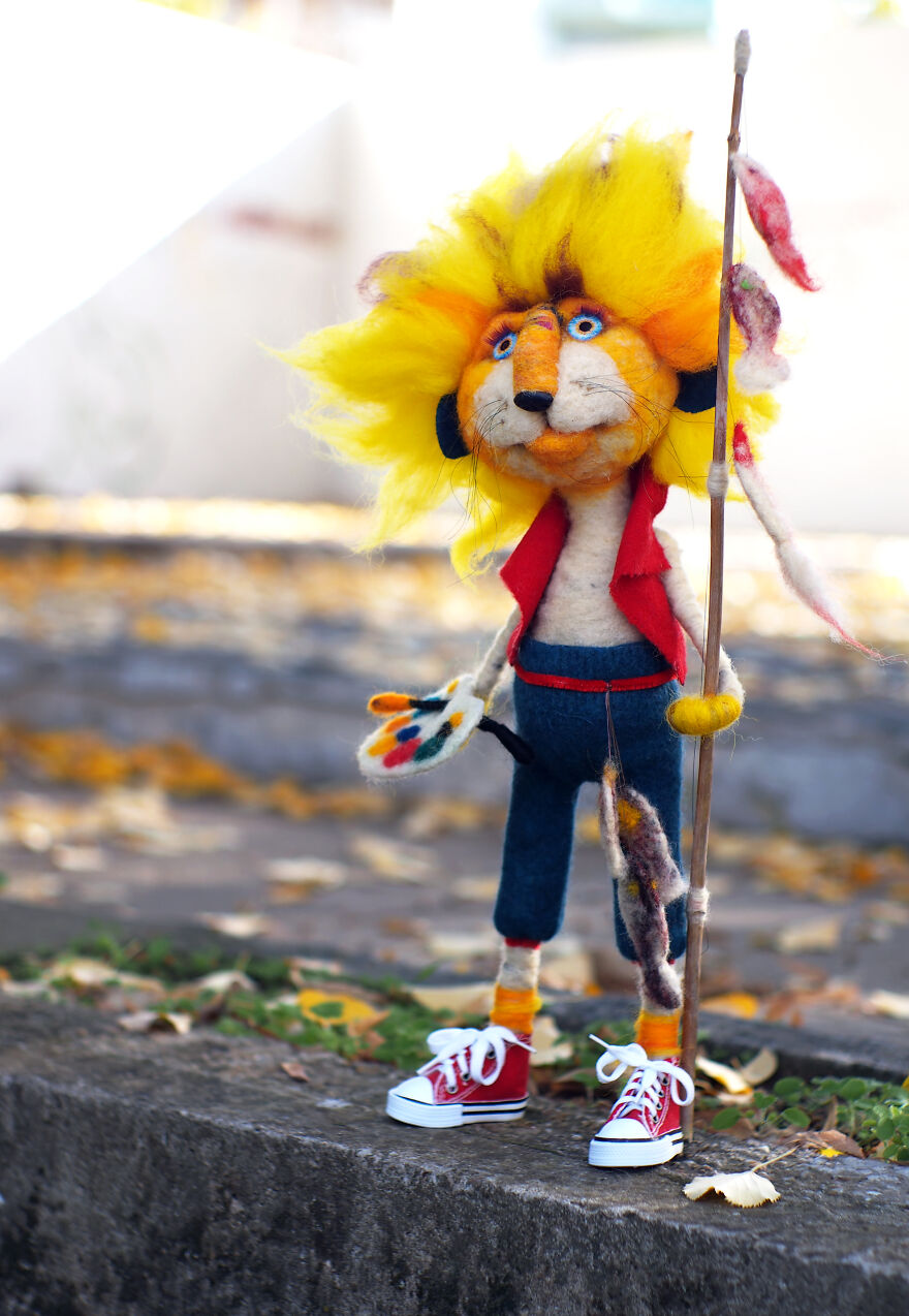Funny Animals With Personality And Character ... Made Of Wool
