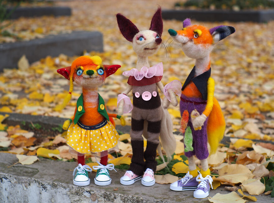 Funny Animals With Personality And Character ... Made Of Wool