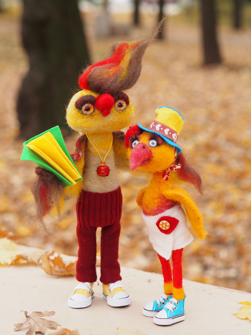 Funny Animals With Personality And Character ... Made Of Wool