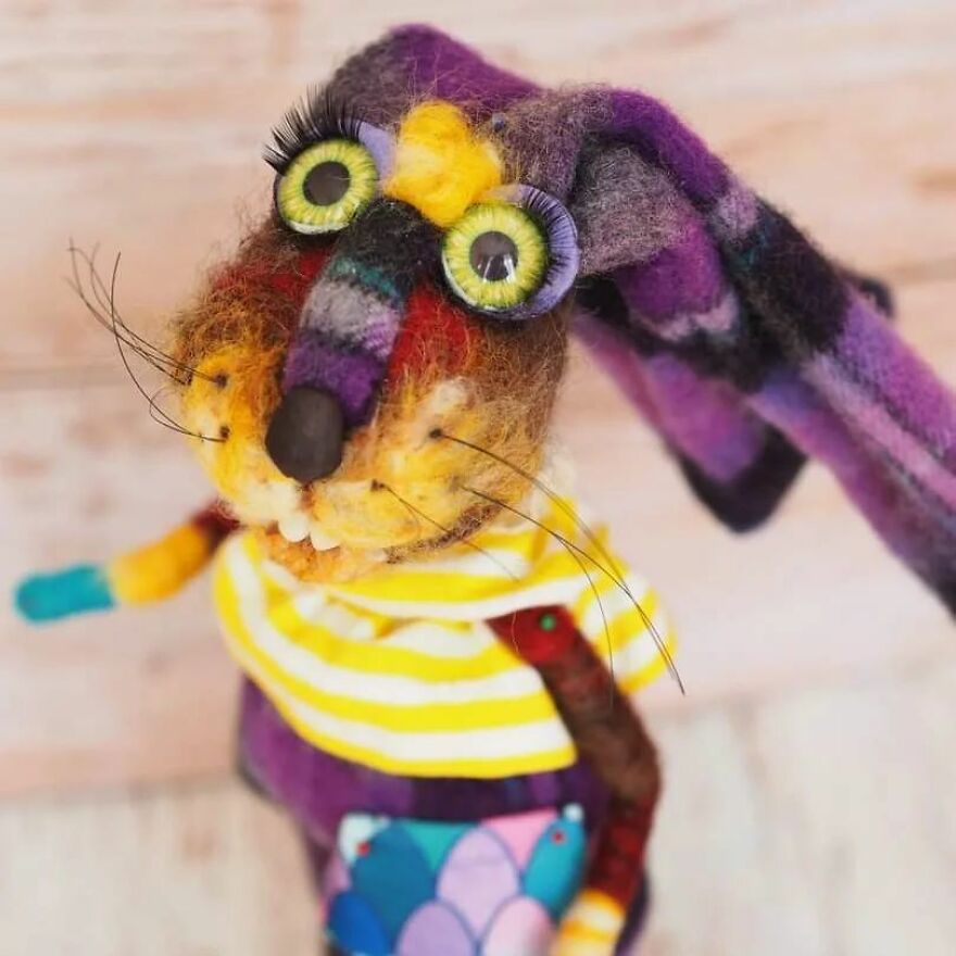 Funny Animals With Personality And Character ... Made Of Wool