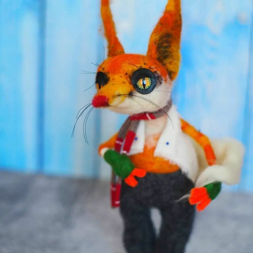 Funny Animals With Personality And Character ... Made Of Wool