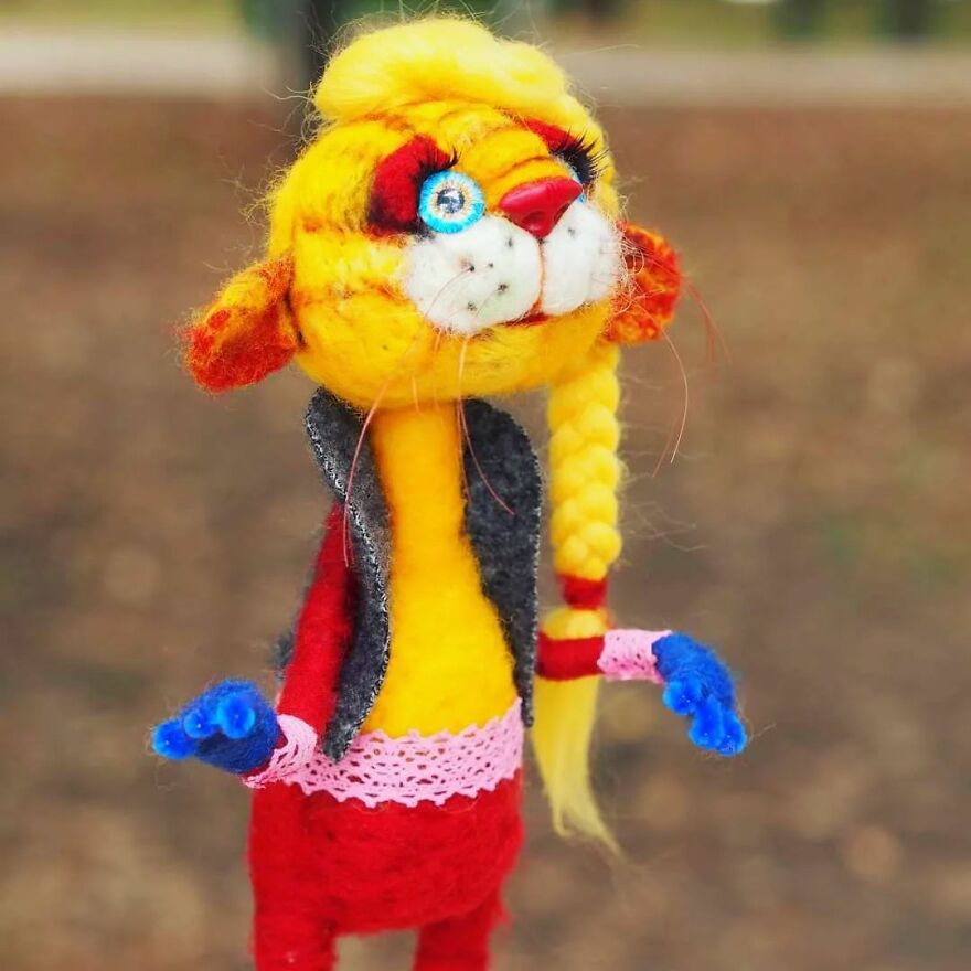Funny Animals With Personality And Character ... Made Of Wool