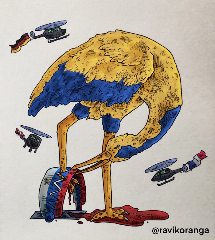 I Created 9 Illustrations About Russia's Invasion Of Ukraine