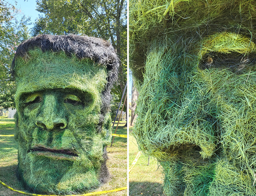 10' Frankenstein's Hay Monster- Double Stacked 5' Bales