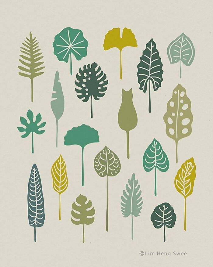 I Created These Illustrations Inspired By The Wisdom Of Cats Who Always Know Best On How And Where To Chill Out