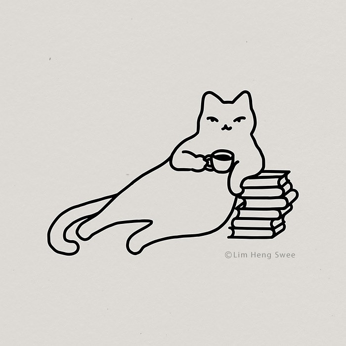 I Created These Illustrations Inspired By The Wisdom Of Cats Who Always Know Best On How And Where To Chill Out