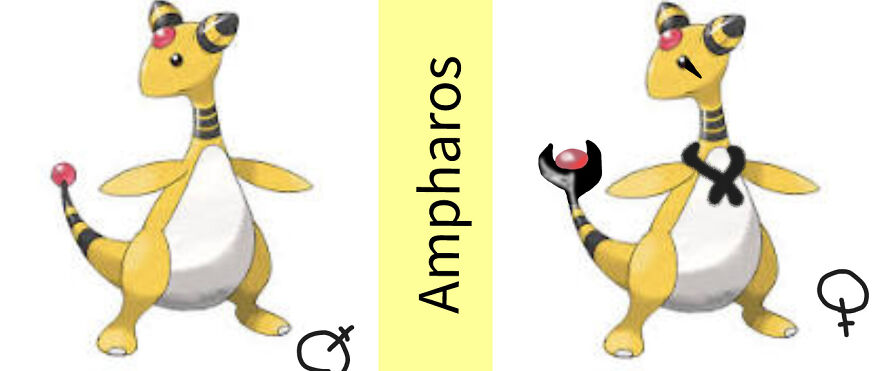 I Give Pokemon Gender Differences.