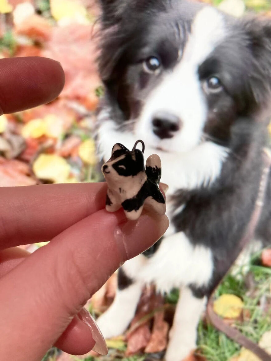 I Make Ceramic Pet Portrait Charms