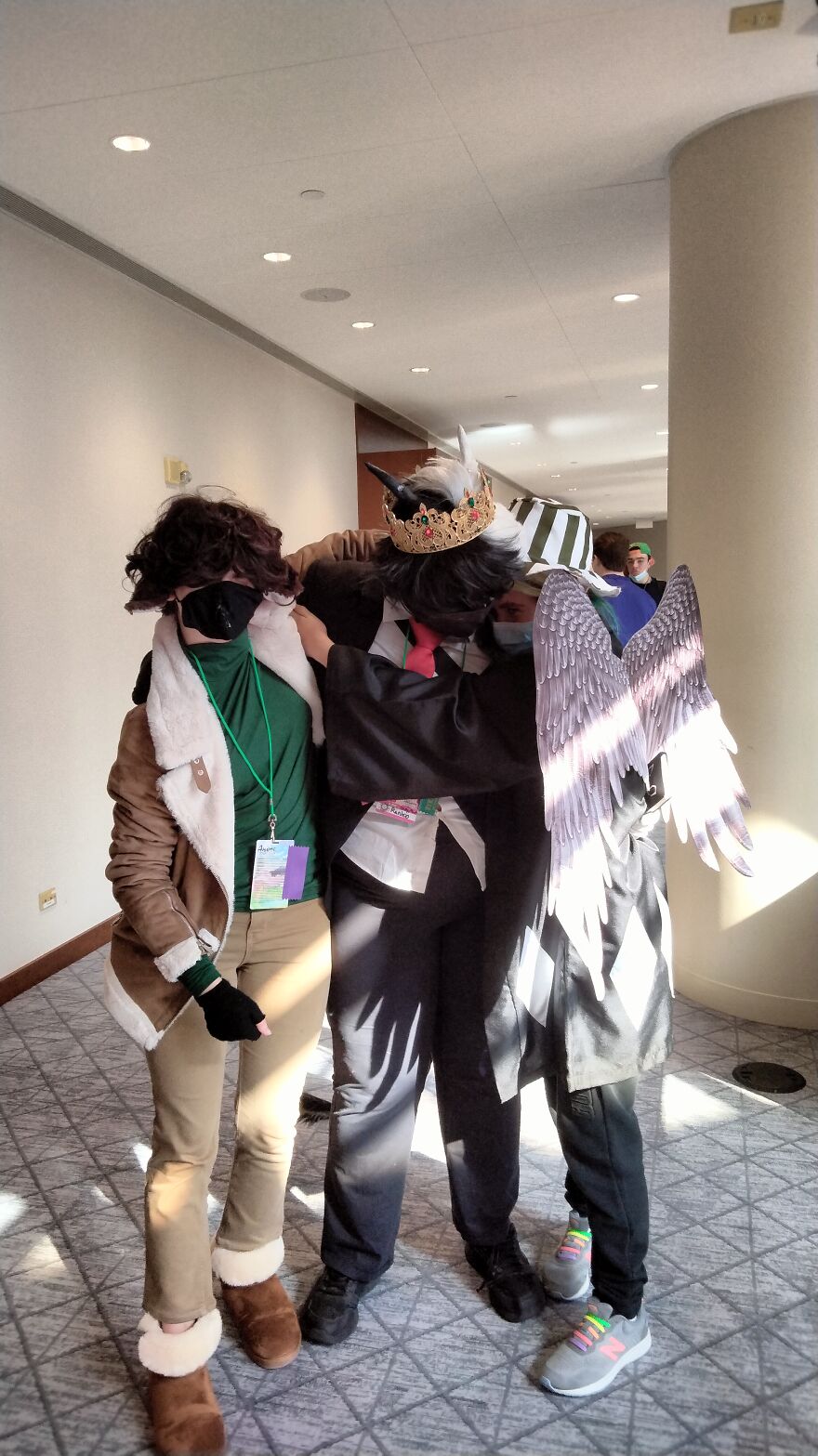 From Left To Right- My Sister (Tubbo), Me (Ranboo), And Our Friend (Philza)