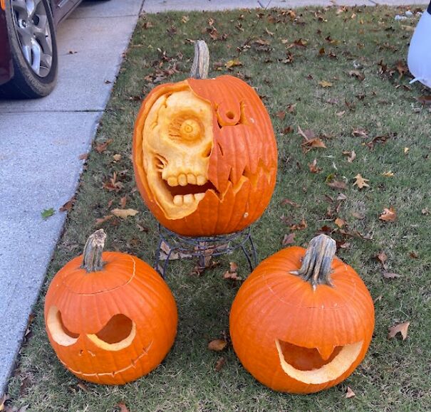 Bet You Didn't Know There Was A Skull Just Under The Pumpkin Skin!