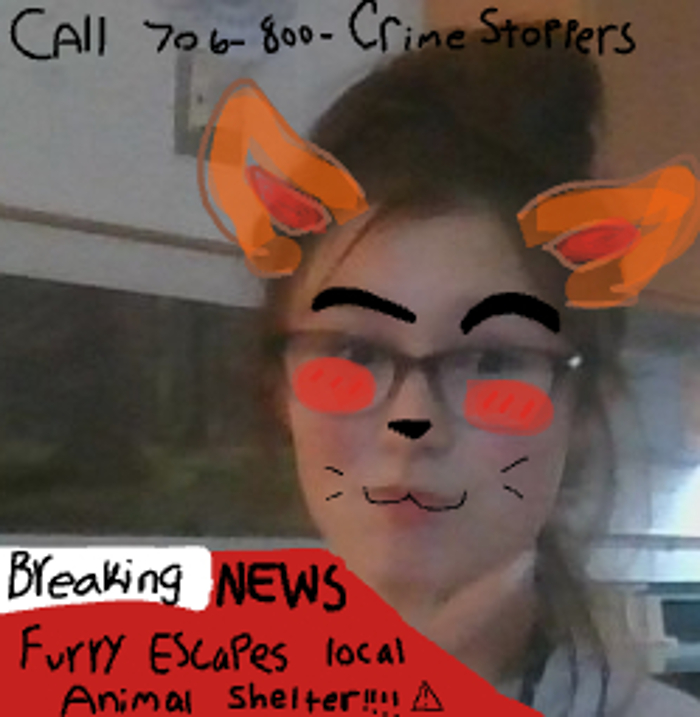 Me And My Friend Were Goofing Off. Here's A Picture I Took Of Her :d