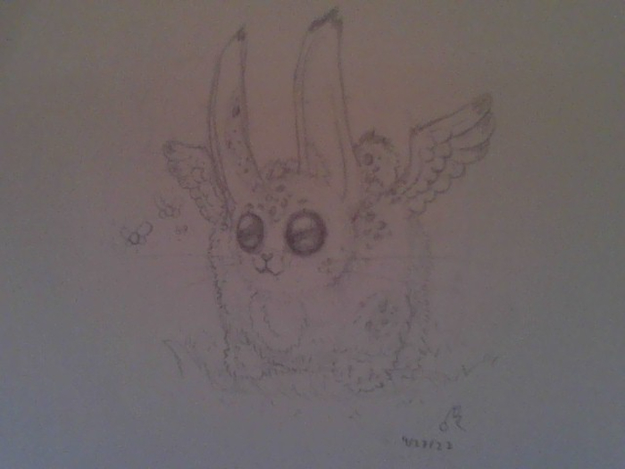 Bobcat/Snowy Owl/Bunny Hybrid