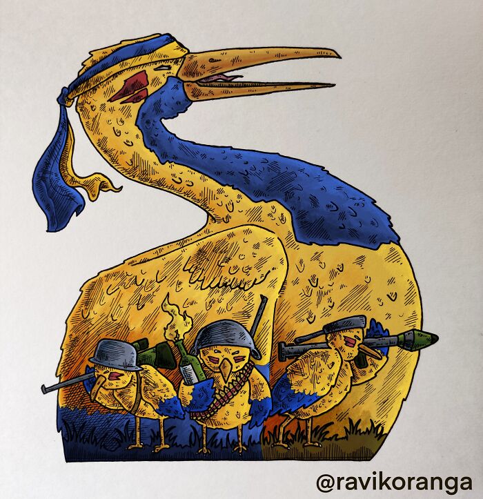 I Created 9 Illustrations About Russia's Invasion Of Ukraine