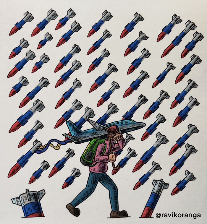 I Created 9 Illustrations About Russia's Invasion Of Ukraine