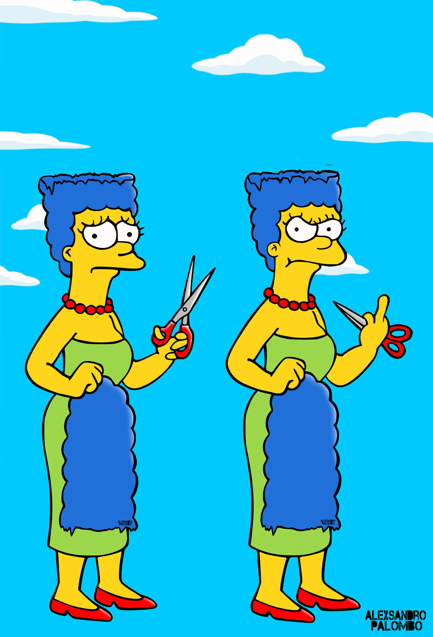 Street Art By Alexsandro Palombo &ldquo;The Cut 2&rdquo;
new Mural Of Marge Simpson In Solidarity With Mahsa Amini Appears In Front Milan's Consulate General Of The Islamic Republic Of Iran After Removal