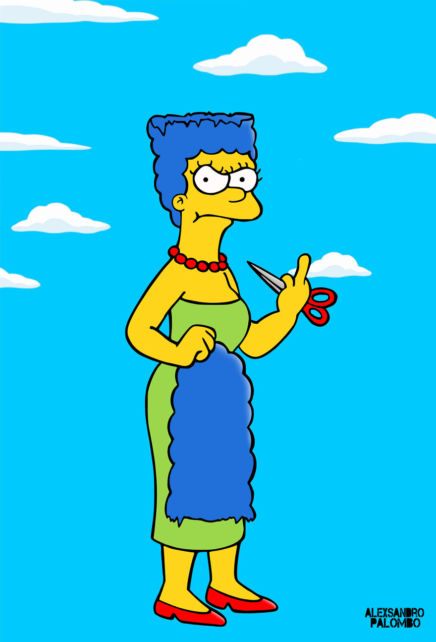 Street Art By Alexsandro Palombo &ldquo;The Cut 2&rdquo;
new Mural Of Marge Simpson In Solidarity With Mahsa Amini Appears In Front Milan's Consulate General Of The Islamic Republic Of Iran After Removal