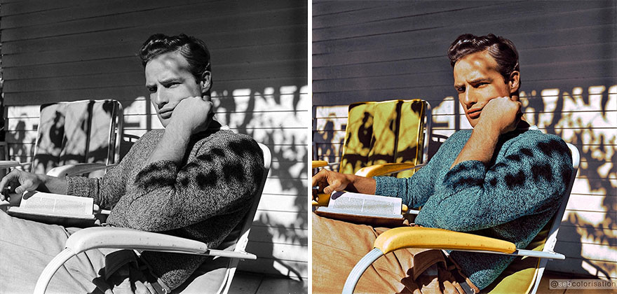 Marlon Brando Photographed By Ed Clark In 1949