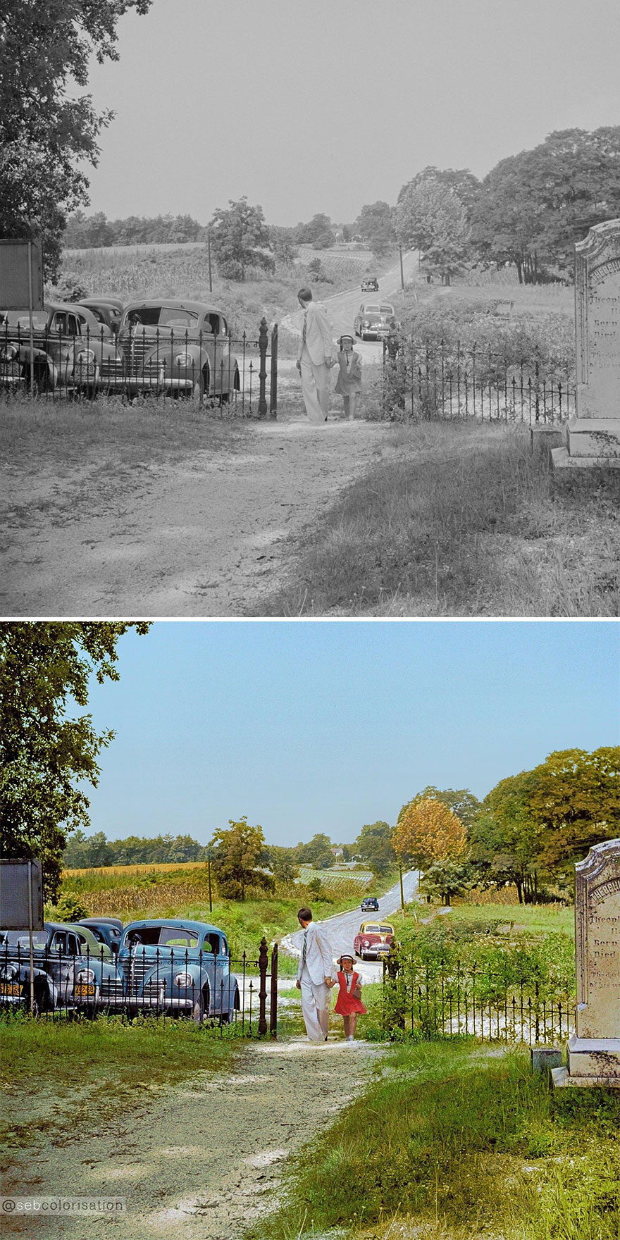 Saint Mary’s Count, Maryland. People Going To All Faith Church. Photographed By Marjory Collins In July 1942