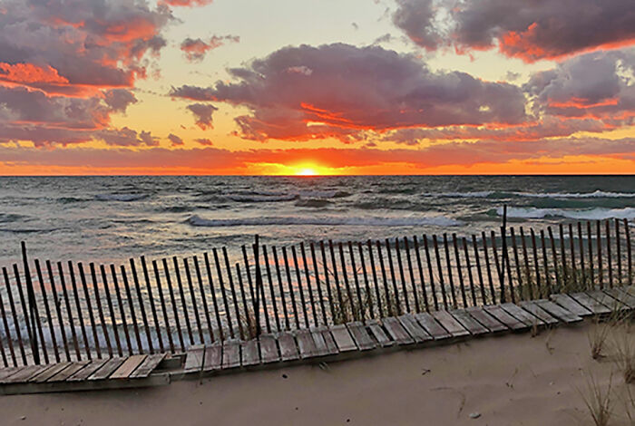 Sunset Over Lake Michigan