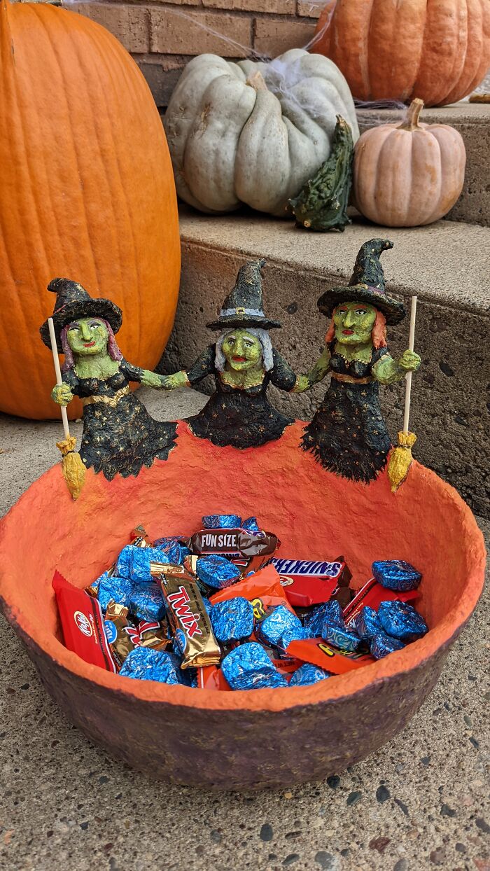 I Made This Paper Mache Candy Bowl