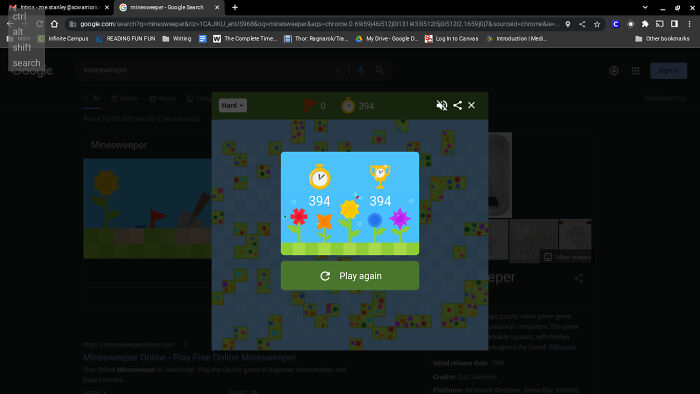 This Took Me. Three Weeks. But I Finally Finished The Hard Minesweeper