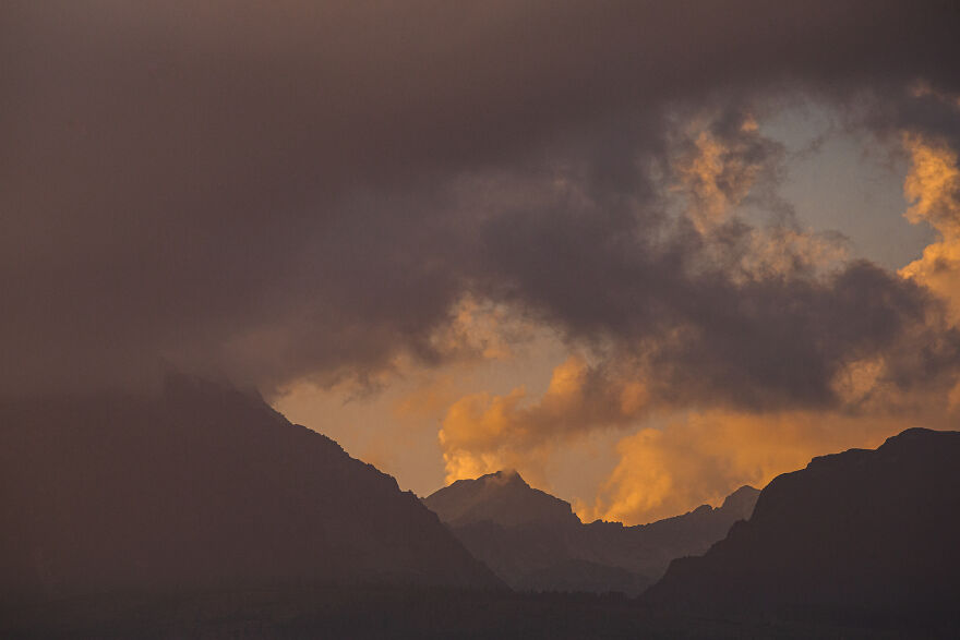 Sunset View On High Tatry