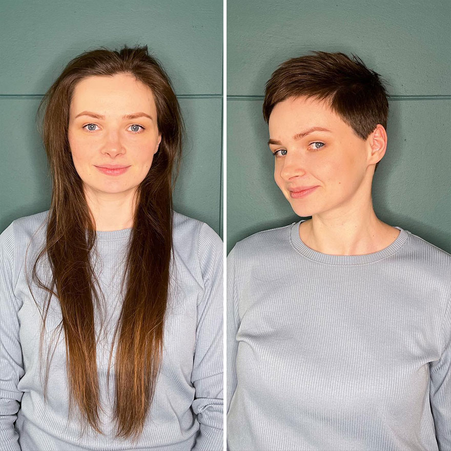 The Moscow Hairdresser Continues To Boost His Clients' Self-Esteem With An Extremely Short Cut (New Pics)