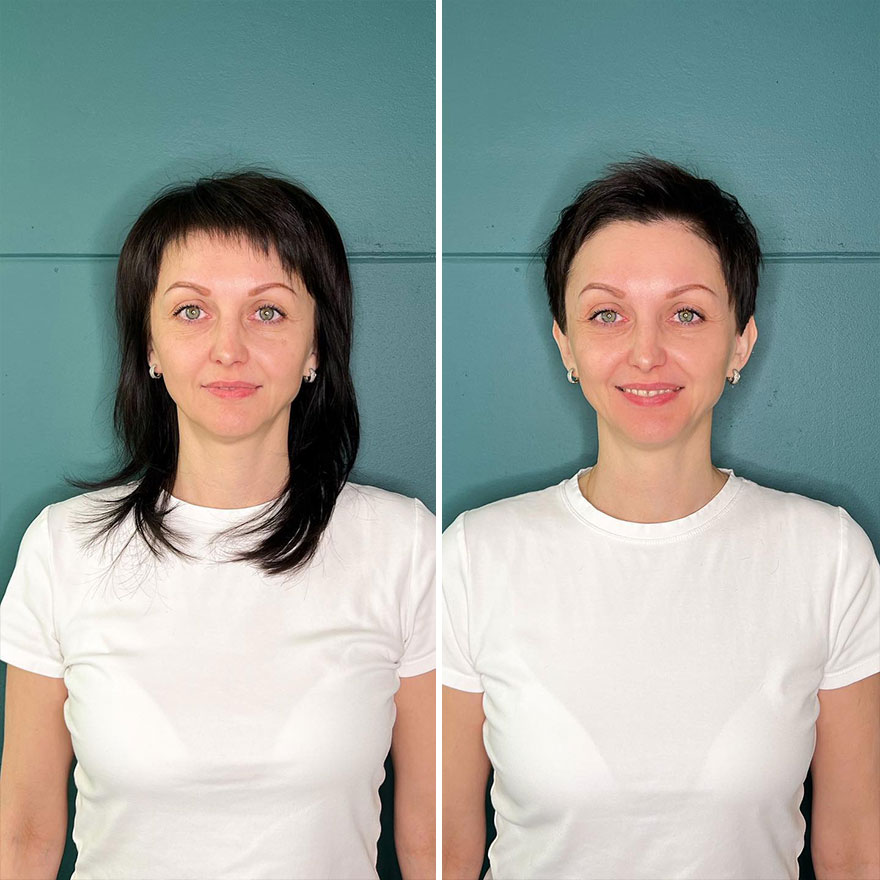 The Moscow Hairdresser Continues To Boost His Clients' Self-Esteem With An Extremely Short Cut (New Pics)