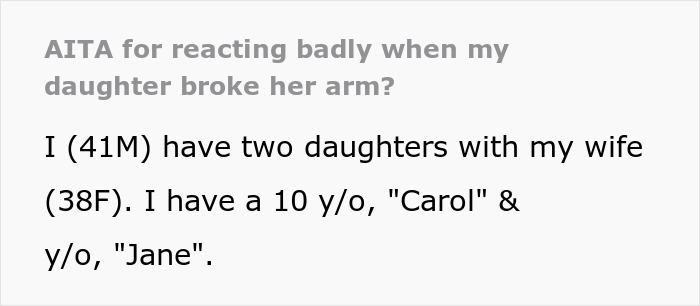 Husband Gets Schooled By Wife After He Has A Physical Nauseating Reaction To His Daughter Breaking Her Arm In Half, Wonders If He Deserved It