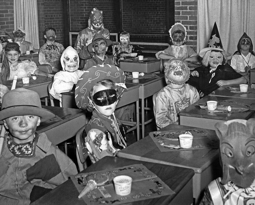 Spooky Vintage Halloween Costume Photo Collection