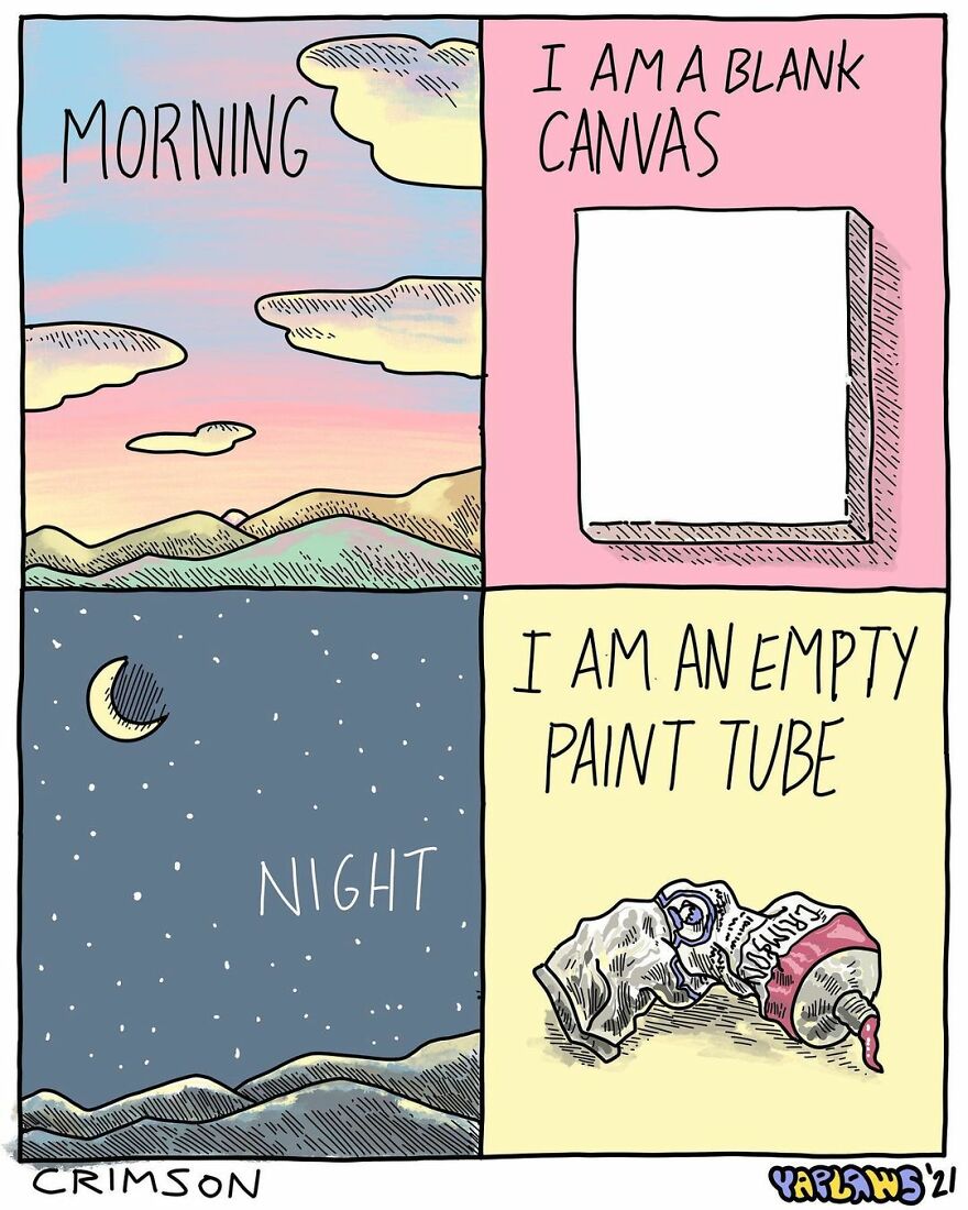 We Found This Artist Who Makes Comics With A Dark Sense Of Humor