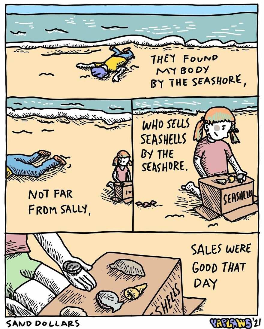 We Found This Artist Who Makes Comics With A Dark Sense Of Humor