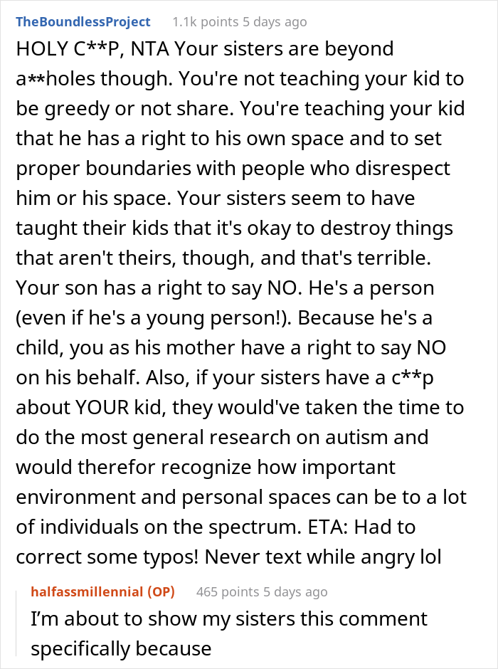 Mom Puts A Lock On Her 4-Y.O. Son's Door To Not Let Her Friends' And Relatives' Kids Destroy His Favorite Toys Mom Puts A Lock On Her 4-Y.O. Son's Door To Not Let Her Friends' And Relatives' Kids Destroy His Favorite Toys
