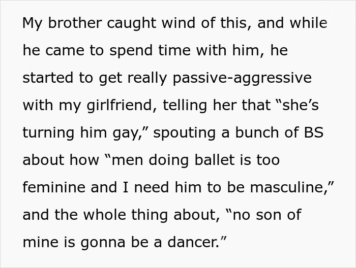 Dad Who&rsquo;s Never Around Throws A Fit After Seeing His Son Trying Out Ballet, Brother Tells Him To Get Lost And Forbids Him From Ever Seeing His Son