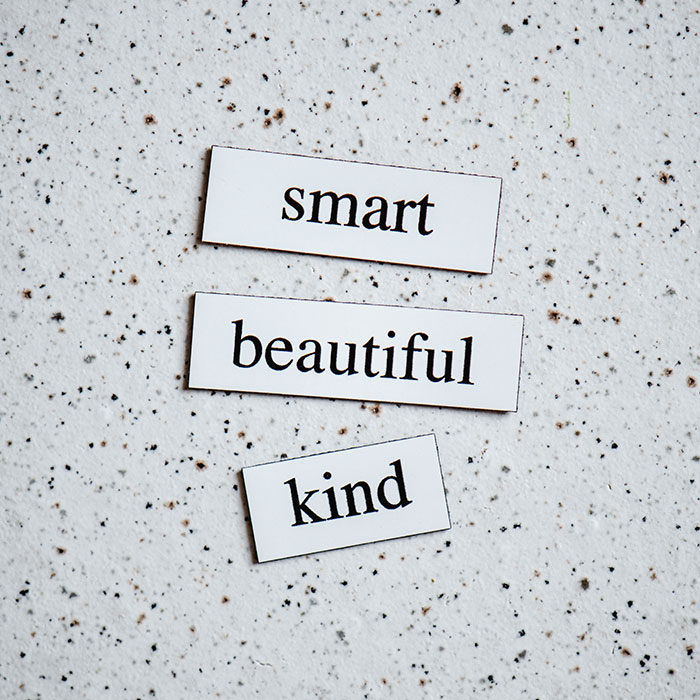 Beautiful Words Printed On Paper 