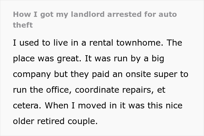 Tenant&rsquo;s Car Keeps Getting Towed Away For No Reason, He Presses Charges Against His Two Landlords And Basically Ruins Their Lives
