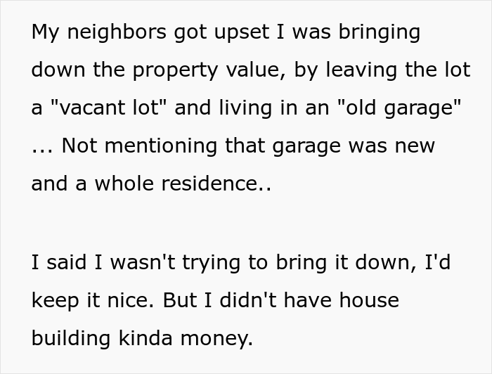 &ldquo;Karen&rdquo; Neighbors Are Mad At This Person For Buying Land Next To Them And Not Planning To Build A House Like Everyone Else