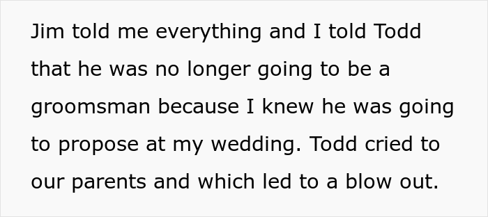 Entitled Man Proposes At His Brother's Wedding, The Groom Takes Brutal Revenge That Ends Up Ruining His Proposal And Relationship 